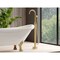 Castello Usa Neptune Freestanding Brushed Gold Gooseneck Tub Filler Faucet with Float Handle CB-F04-BG-J0805 - alternate 8